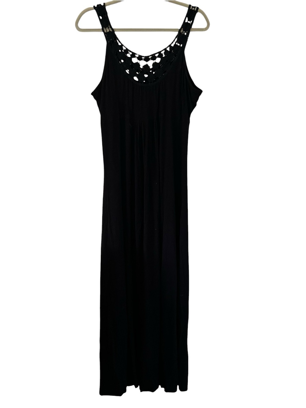 Black Calvin Klein Designer Maxi Dress Flowy Long Style Women’s Size XL Fit!